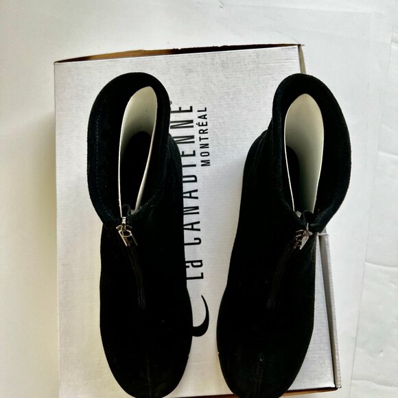 La Canadienne Travis Platform Waterproof Front Zip Bootie Women's Size 8.5M with - Picture 2 of 9